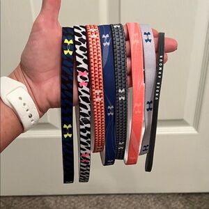 Under Armour Kids' Headband Collection - Navy, Pink, Orange, Gray
